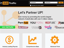 Tablet Screenshot of hubtraffic.com